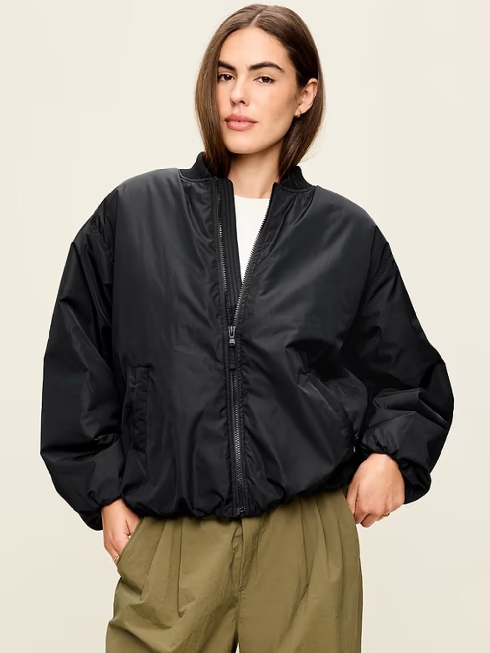NWOT Black Women’s Bomber Jacket - Small